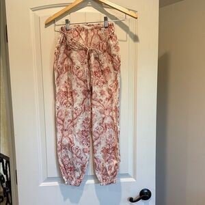 Zimmermann Floral Pink and Cream Joggers